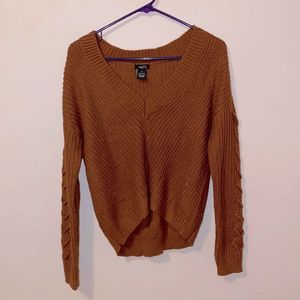 Rue 21 Brown Lace Sweater